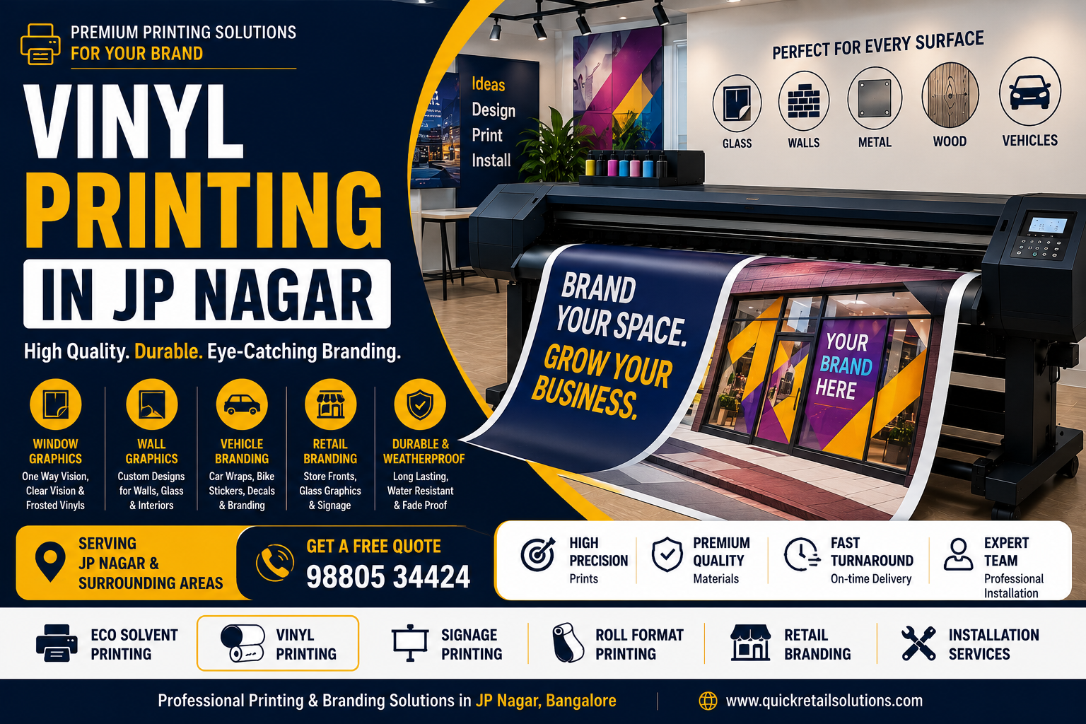 Vinyl Printing Services JP Nagar